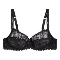 Soutien-gorge Emboîtant Avec Armatures Noir Sublime AMELIA