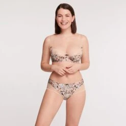 Soutien-gorge Emboîtant Avec Armatures Beige Imprime Marbella -Sous Vêtement Boutique BL14494 9K4 WEB 3