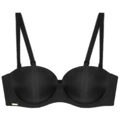 Sous Vêtement Boutique 30 Soutien-gorge Bandeau Avec Armatures Noir Livorne